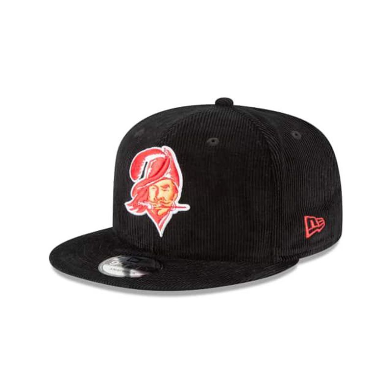 NFL Tampa Bay Buccaneers Corduroy 9Fifty Snapback (XIK3979) - Black New Era Caps